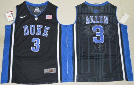 Maillot De Basket NCAA Duke Bleu Devils Garyson Allen 3 Col V College Basketball Elite Noir